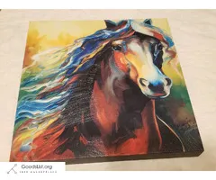 Signed Painting of Horse by Marcia Baldwin