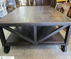 Industrial coffee table